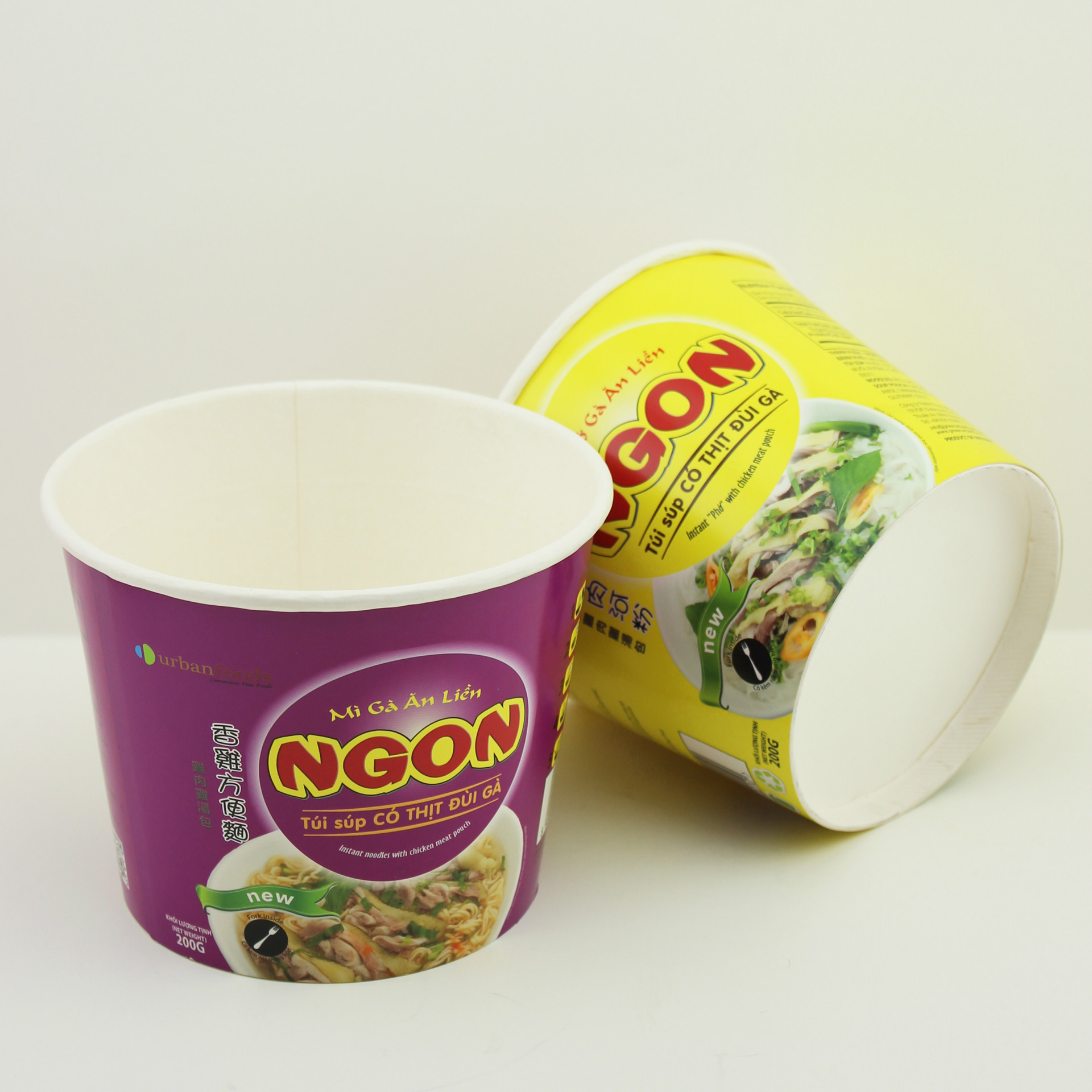 工厂定制 一次性方便面纸杯 纸碗 加厚 配铝箔片 印刷logo