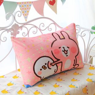 日本kanahei卡娜赫拉的小动物们 卡通枕头套 枕芯套 单人枕套