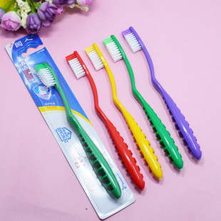 供应中毛牙刷 健齿细丝深层洁白 家居酒店日用品批发