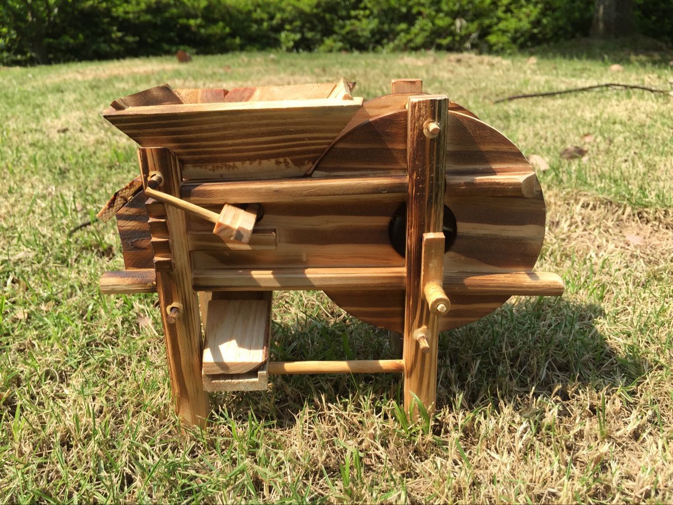 厂家直销 木质旅游工艺品 仿古农具谷风车 农具扇谷风车 精美摆件