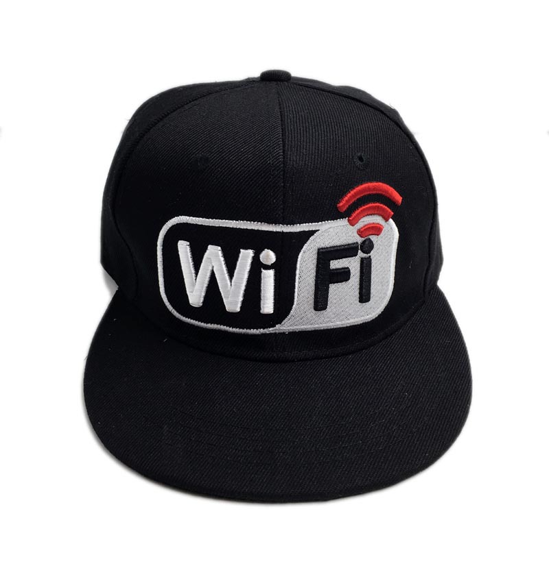 2016新款wifi字母刺绣嘻哈帽子黑白简约街舞春夏季遮阳棒球帽