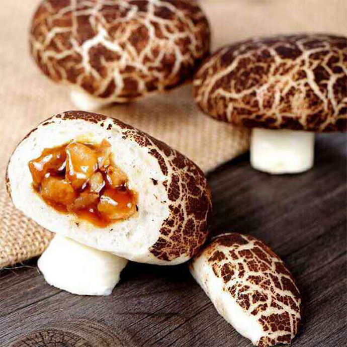 【筷乐淘菜】10袋装 速冻食品 可爱叉烧蘑菇包 特色早点/广式点心