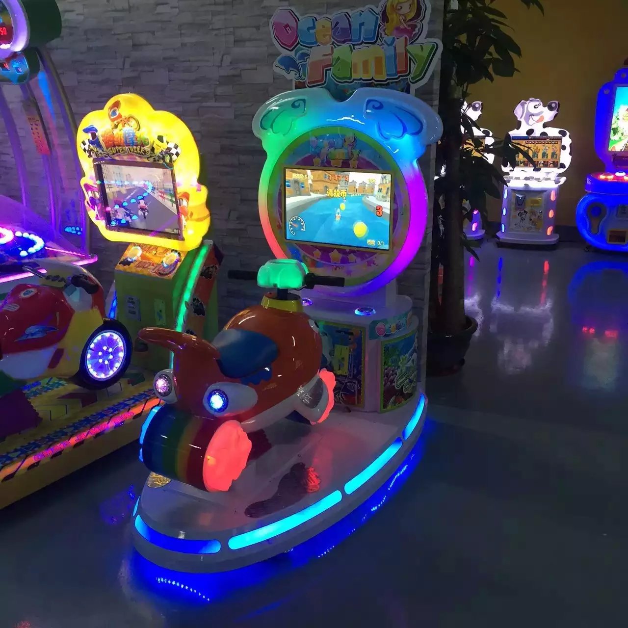 海豚宝宝摇摆机 儿童乐园海豚摇摇车 投币游戏 儿童游乐设备