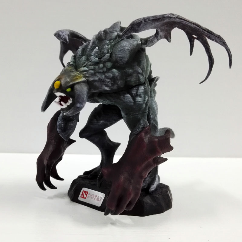 dota2 刀塔 肉山雕像 冰火肉山 公仔盒装摆件办模型动漫手办批发