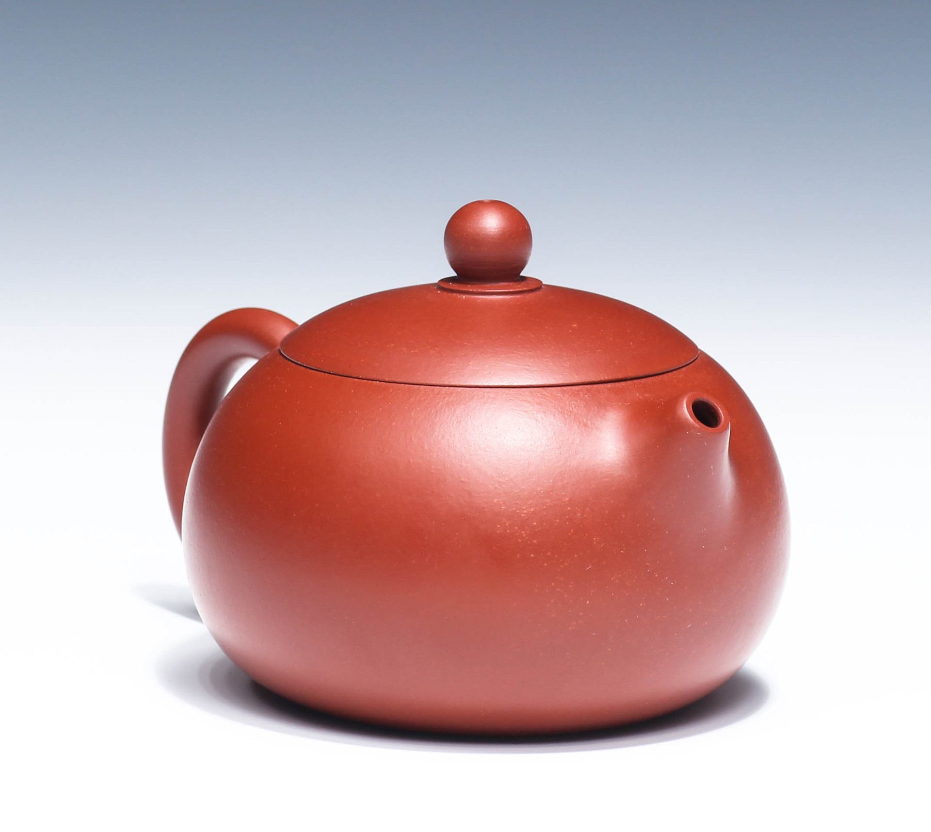 紫砂朱泥壶宜兴厂家全手工原矿朱泥大红袍球孔西施低价