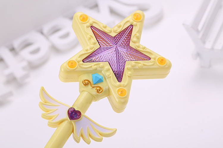 新款仙女棒小花仙发光魔法棒玩具 儿童电池发声星星天使仙女棒