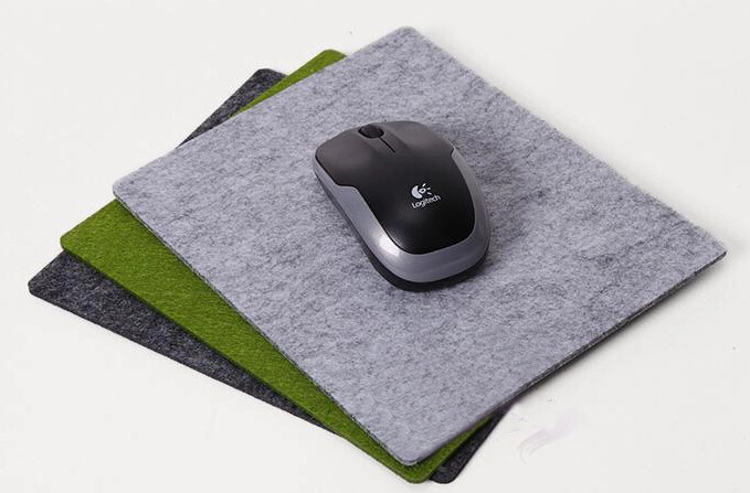 毛毡鼠标垫 超大毛毡鼠标垫 电脑办公桌垫书桌鼠标垫 可定制logo