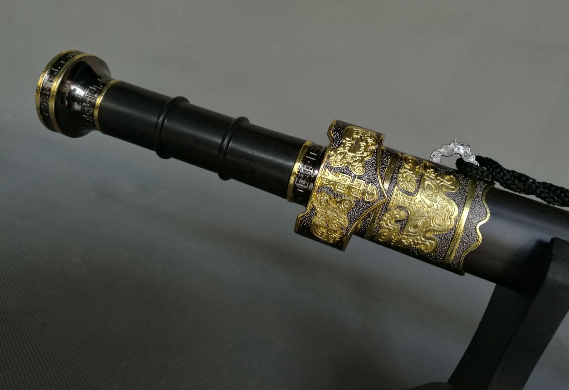 龙泉刀剑 镇宅刀剑越王剑hk8822b 金色 不锈钢 厂家直销 未开刃