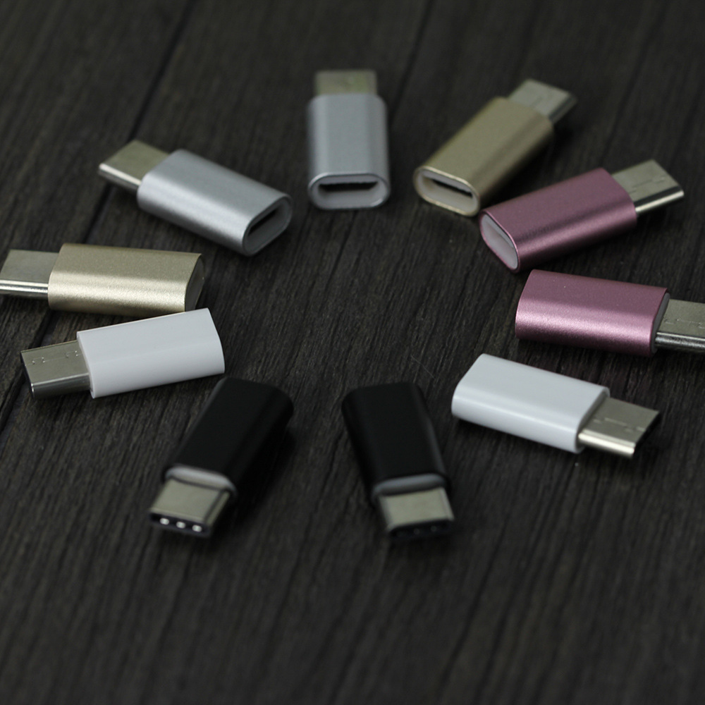 micro转typec安卓手机转接头充电转换器otg转接线工厂直销