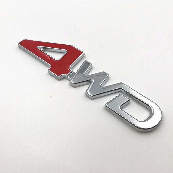 4wd金属车贴 3d立体汽车装饰贴 4wd四驱标志改装车标车贴