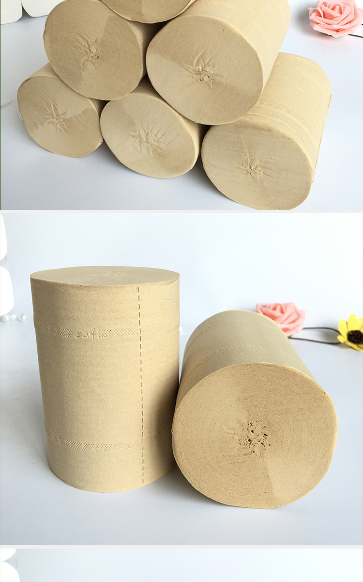 厂家直销本色喷浆卫生纸2000g18卷装原生木浆手纸实惠装包邮批发