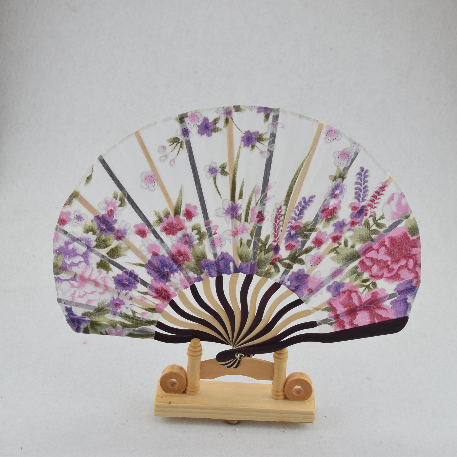 中国风手工复古夏季折扇 工艺折叠丝绸大绢刀扇 景区热卖批发