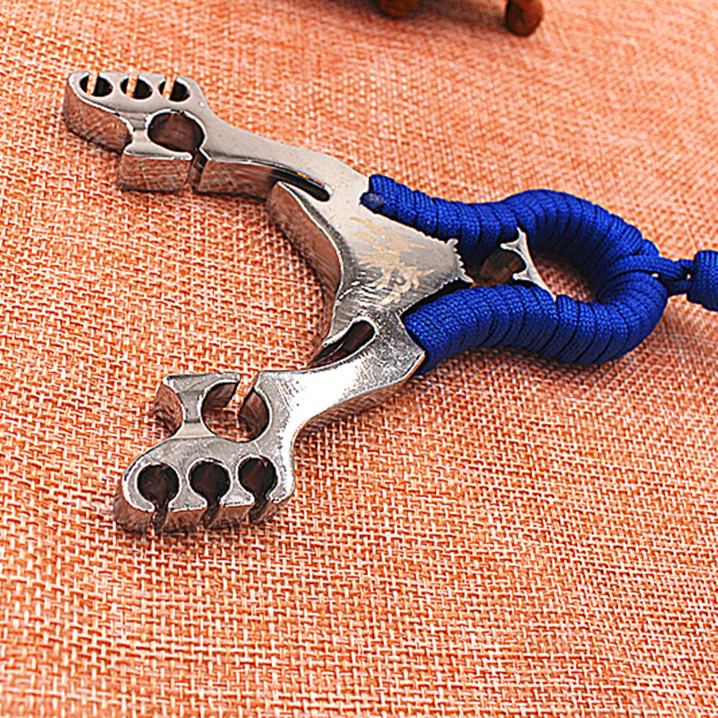 三卡金刚狼合金弹弓不锈钢户外天狼星弹弓狩猎捕鱼射击怀旧地摊