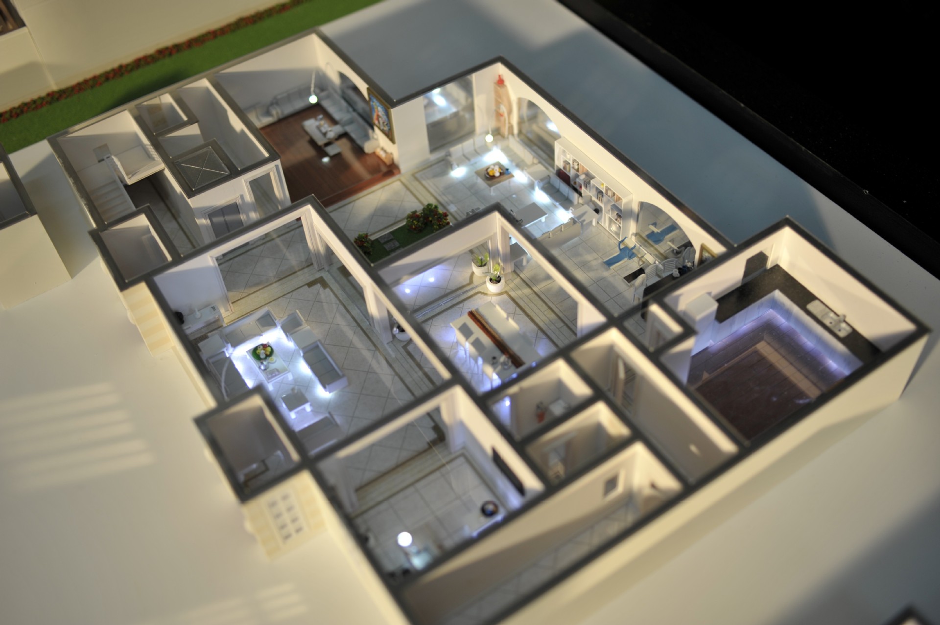 专业定制各种户型模型 个体/商业/办公楼内部装饰展览展示模型