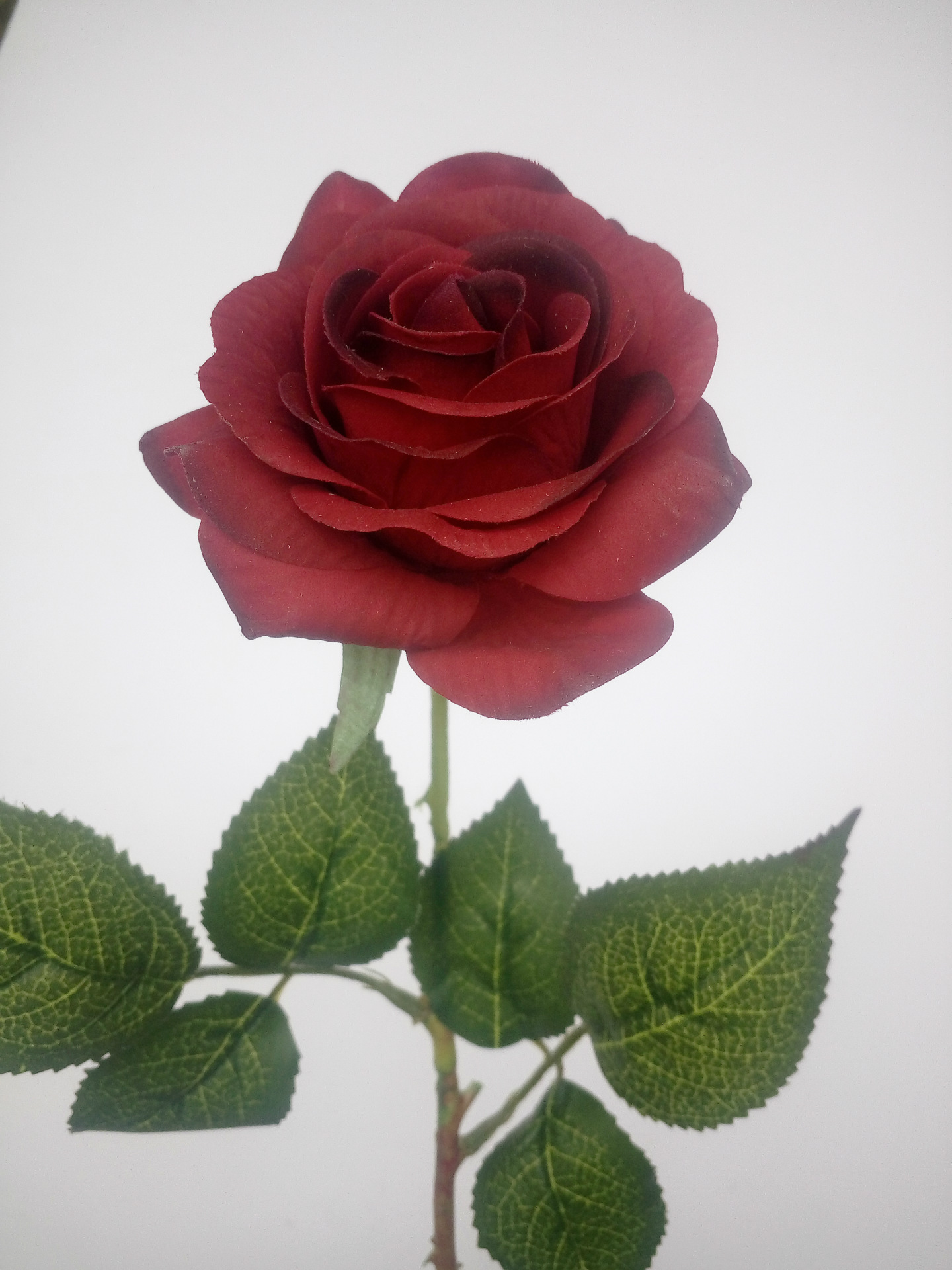 **保湿玫瑰仿真植物单枝玫瑰花家居装饰假花仿真花胶花绢