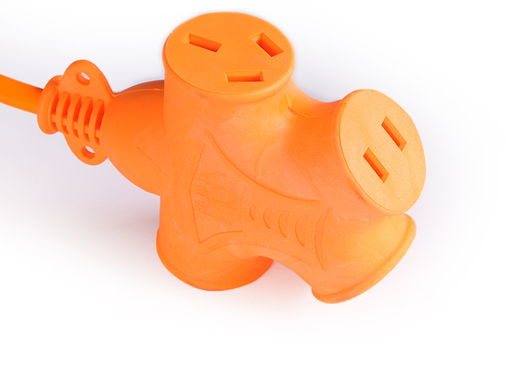 大字插摔不烂防水拖带线板地拖插座接线板插板插排插2米到50米