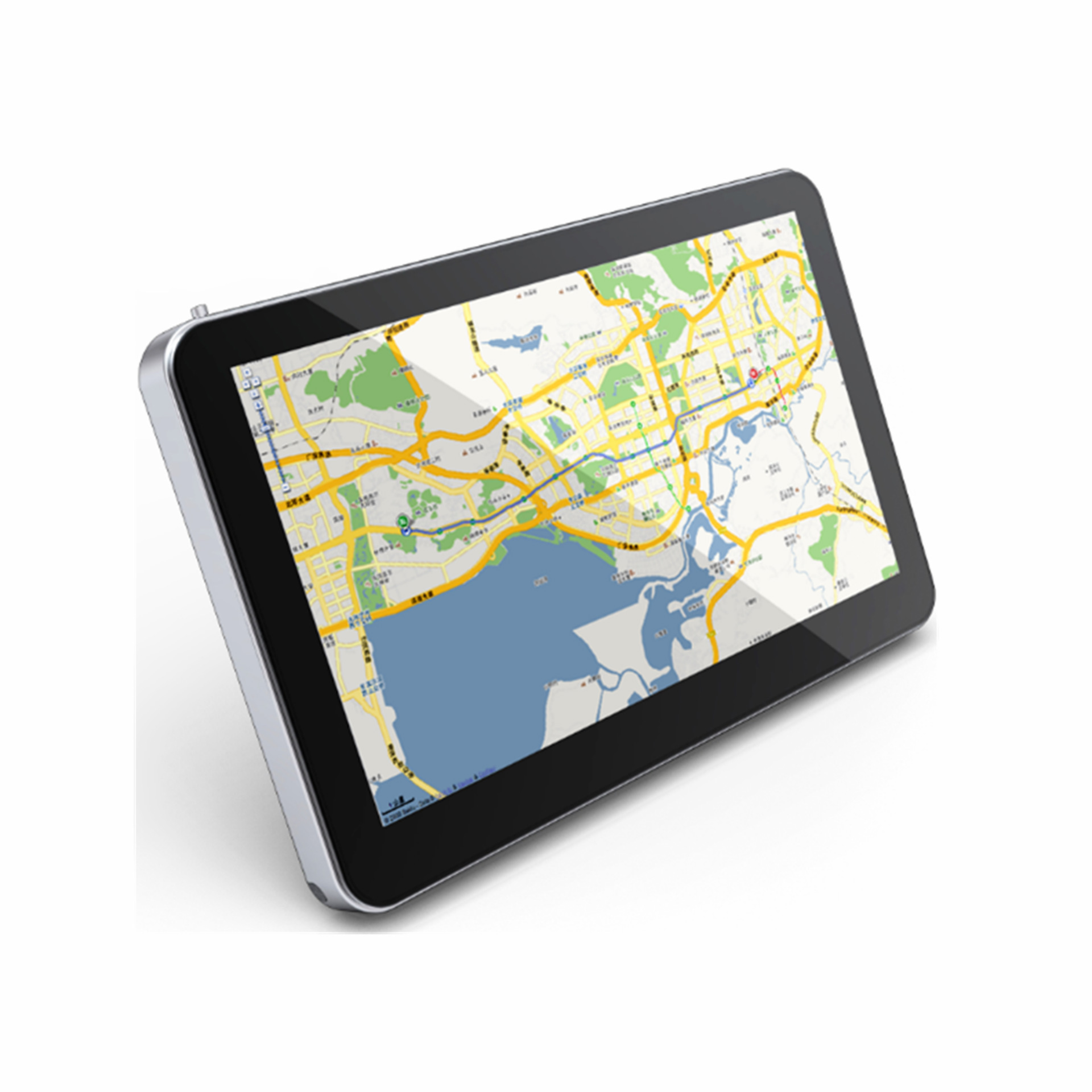 美国5寸标清苹果四代gps导航mtk方案便携式汽车导航