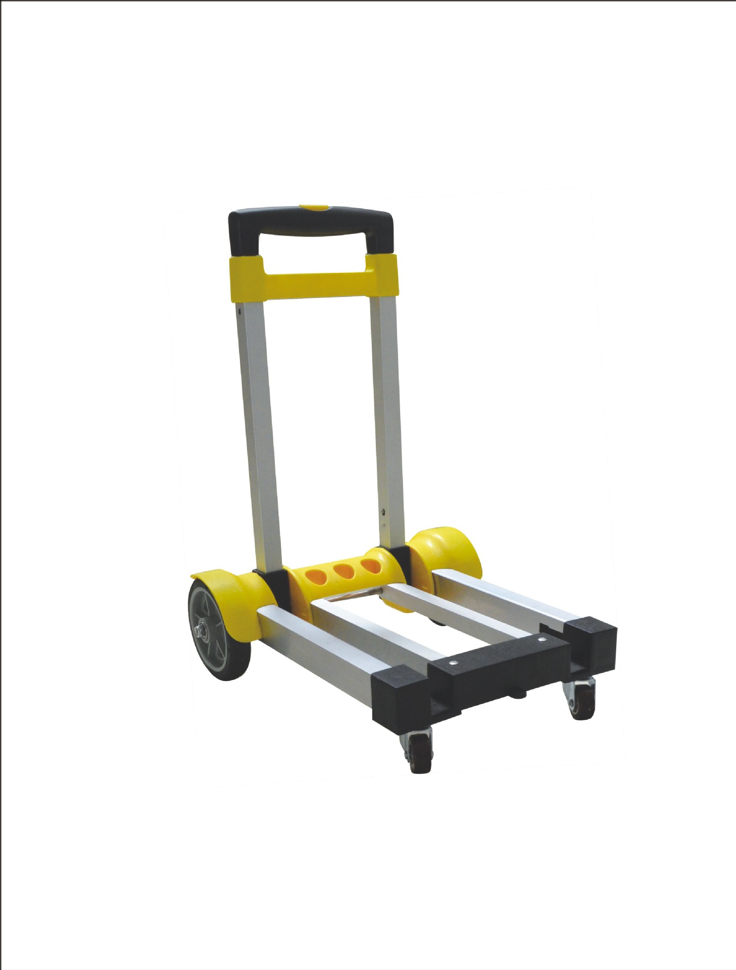 供应多功能轻便铝合金行李折叠平板手拉推车购物卖菜车厂家直销