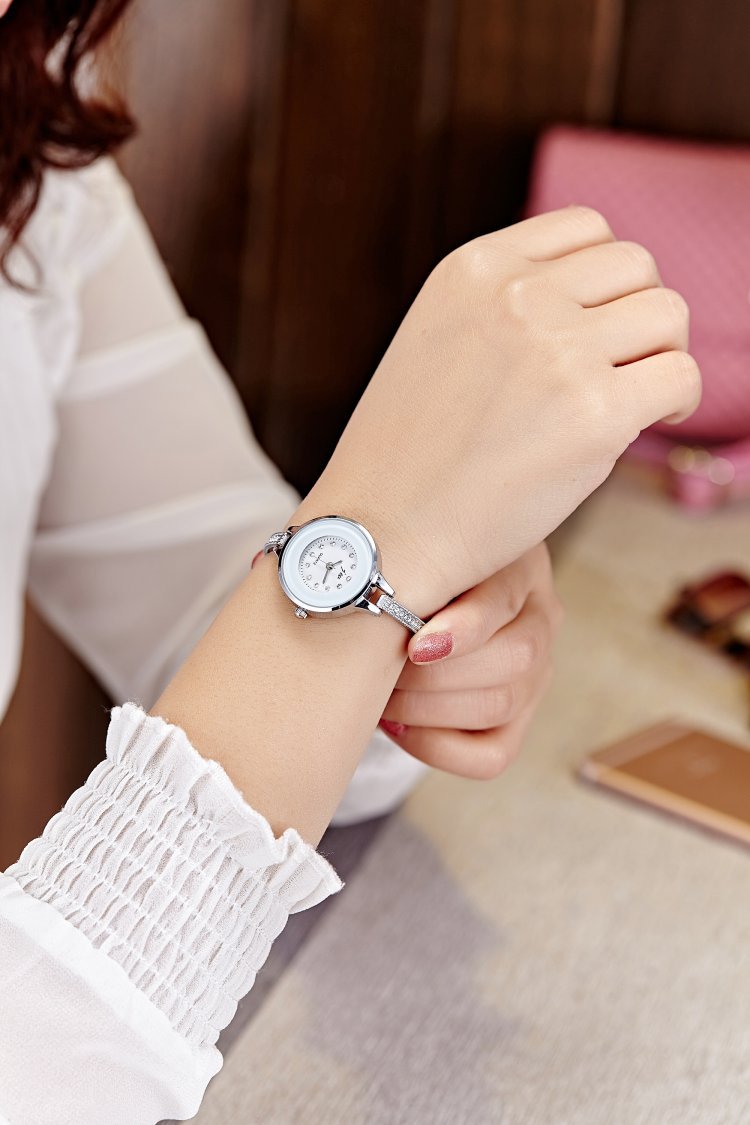 时尚手表正品牌韩国手表 女款学生手镯腕表女士钢带手链高档手表
