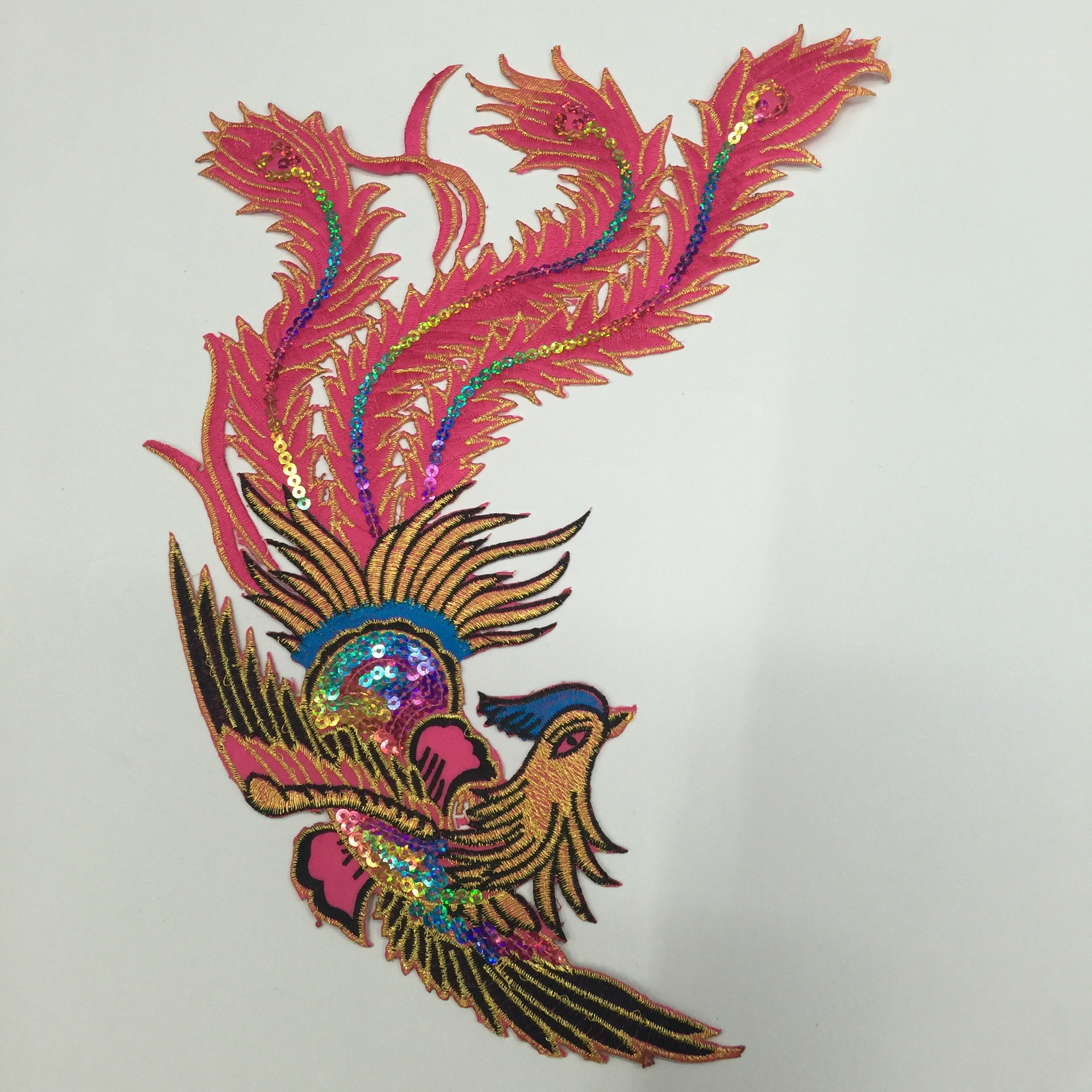 花边 民族风特色绣花腈纶丝diy辅料凤凰电脑机 花边工艺:刺绣 适用