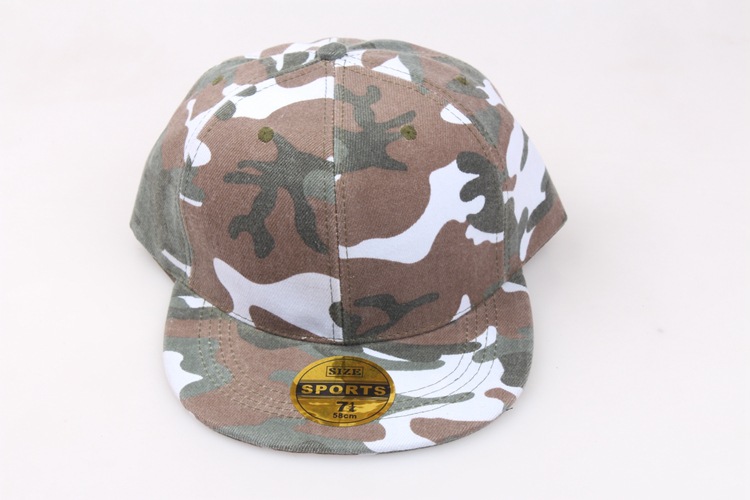 Korean Style Spring and Summer Harajuku Trendy Men and Women Light Board Camouflage Flat Brim Hiphop Outdoor Sports Baseball Hat