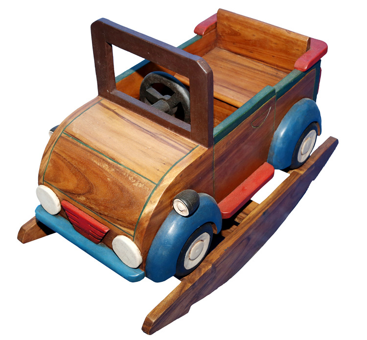 进口实木手工打造儿童摇椅木马宝宝摇摇马摇摇车玩具礼物