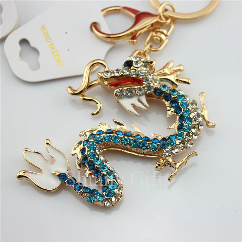 十二生肖 中国龙金属钥匙扣 珐琅工艺品 包包装饰品 招财小礼品