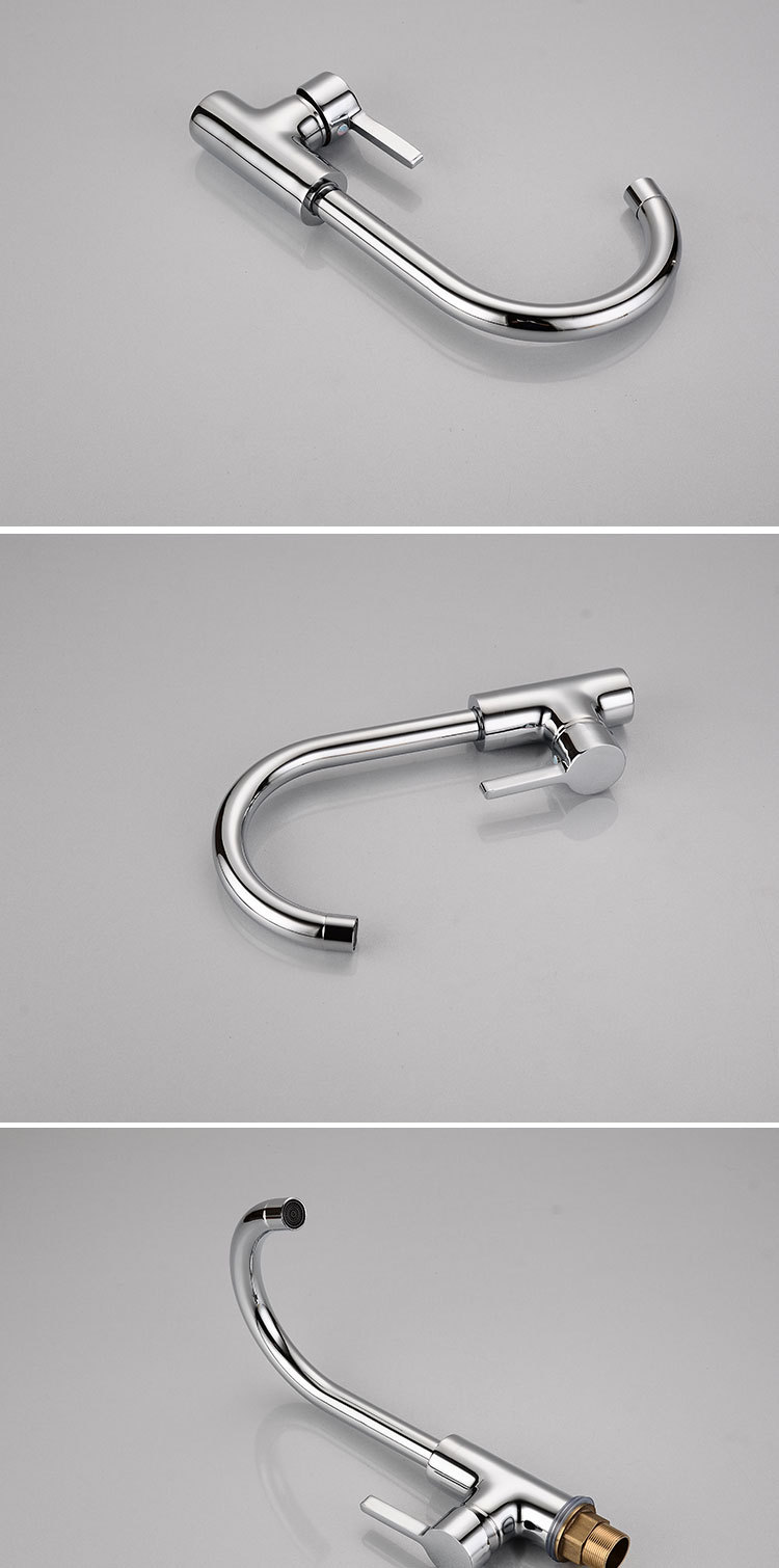 世金赛 厂家直销 水龙头 铜圆三通大弯 厨房龙头 水槽水龙.