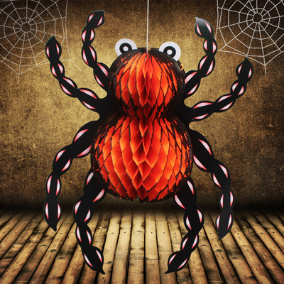 万圣节酒吧饰用品道具 鬼屋ktv夜场装饰道 搞怪蜘蛛吊饰挂饰