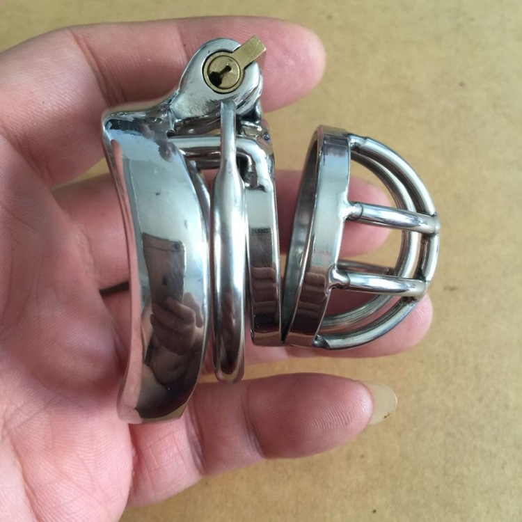 bdsm超短不锈钢防脱版贞操锁另类玩具cb6000s裤带器具弧形卡环