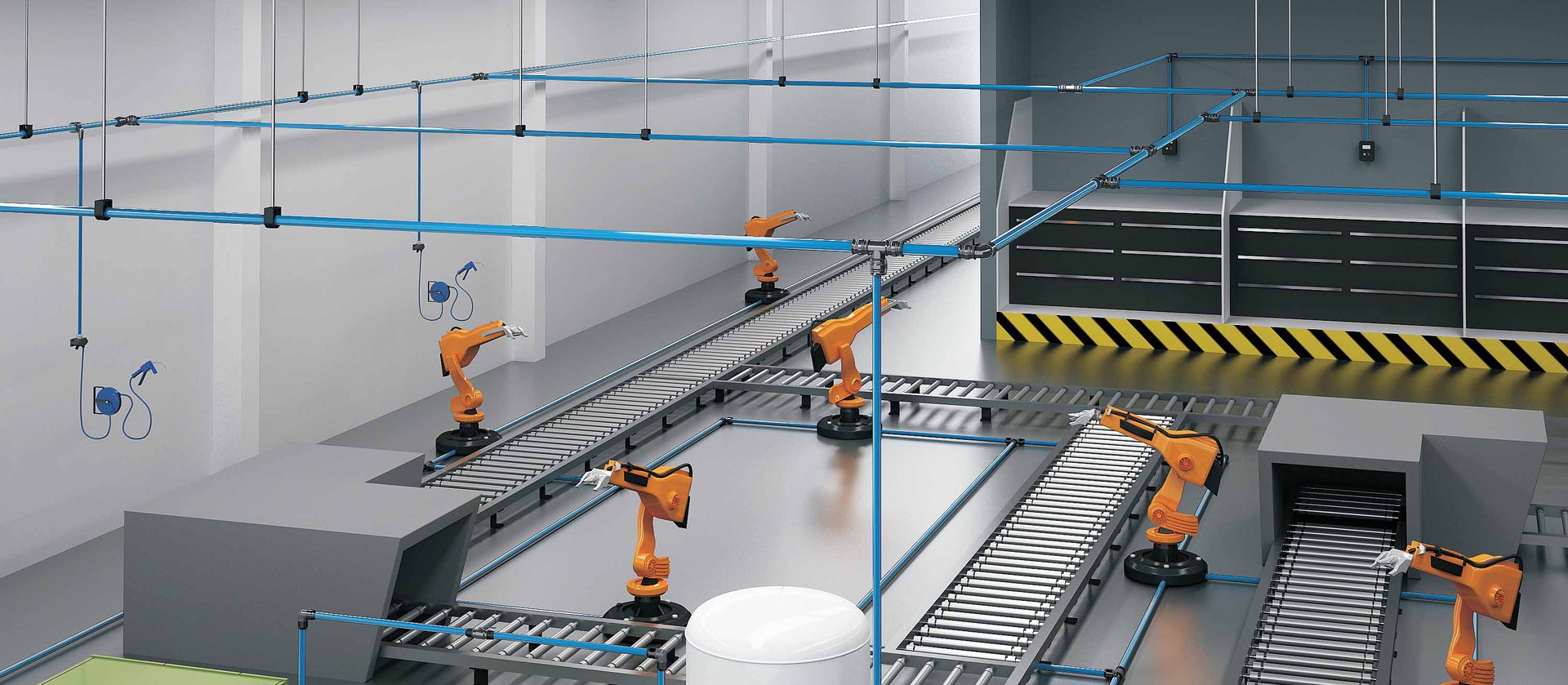 铝合金压缩空气管道快装管路空压机管道系统 铝合金管道