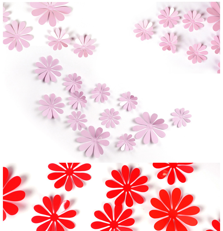 3d仿真立体太阳花flower 12只/包家居装饰墙贴速卖通亚马逊热卖