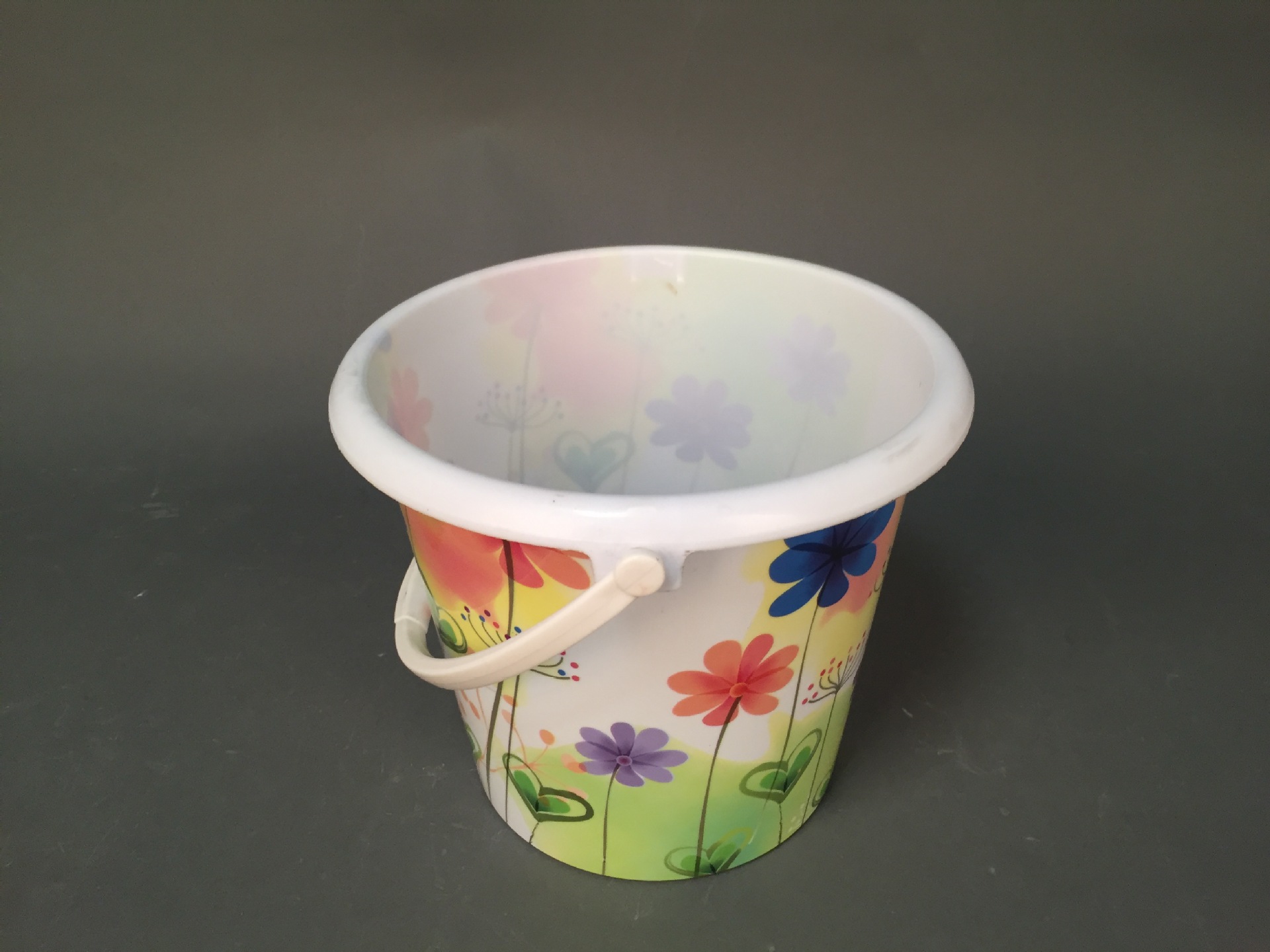 bsci4升塑料印花水桶 塑料花纸桶 印刷塑料水桶 塑料桶印刷定制