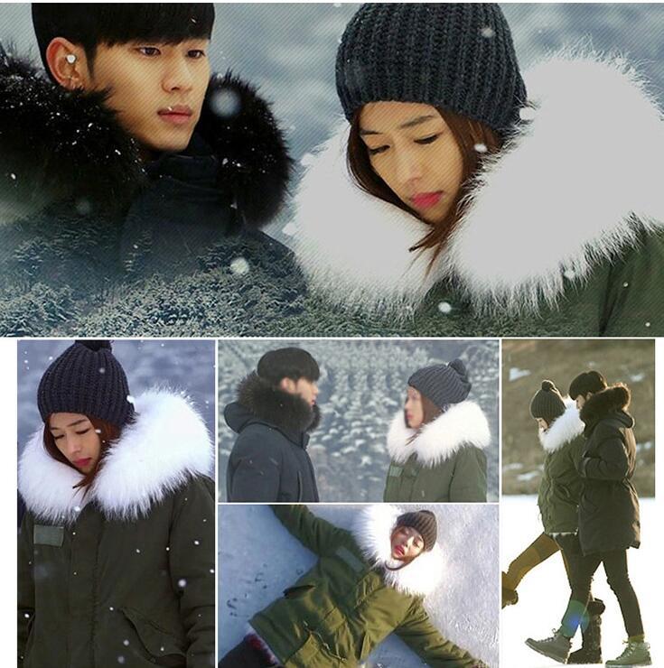 来自星星的你2全智贤千颂伊同款军绿色派克-女式风衣,大衣