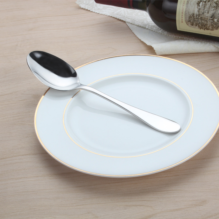 410不锈钢餐具经典法式刀叉勺多件套 多用途耐用纯色西式餐具