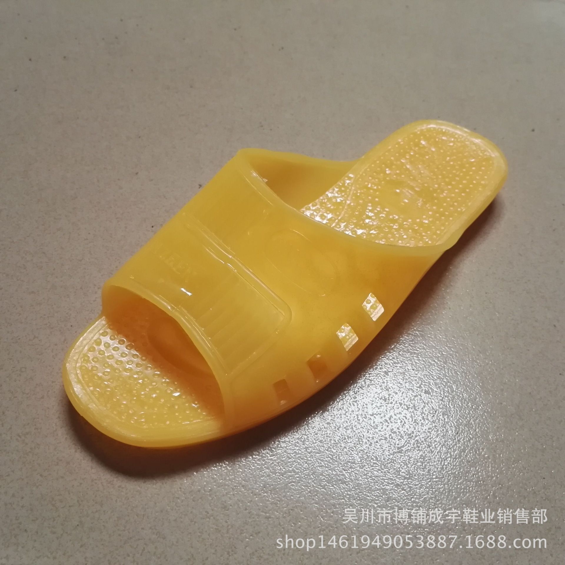 特价厂家供应牛筋拖鞋 四季商店居家经典黄胶防滑柔软拖凉鞋