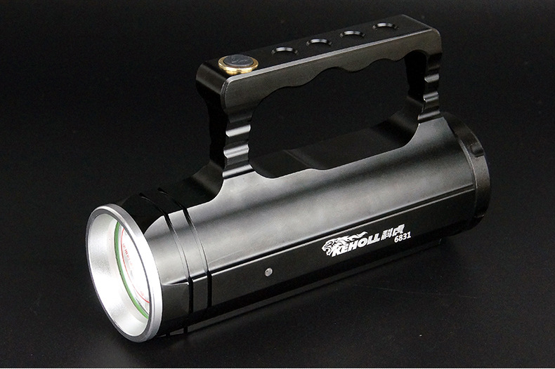 科虎强光手提灯6831进口灯珠超远射程超长续航户外防水充电