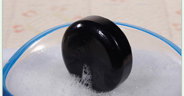 天然竹炭手工皂 清新爽洁去黑头洁面皂 深层清洁控油手工皂定制-香皂