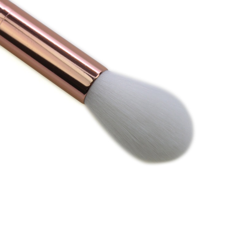 单支化妆刷 高光刷 木柄羊毛火苗火焰型提亮鼻影刷 美妆工具跨境