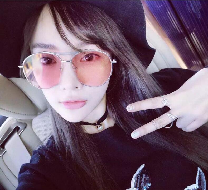 韩国v牌网红jumping jack太阳镜李小璐明星同款时尚海洋镜片厂家