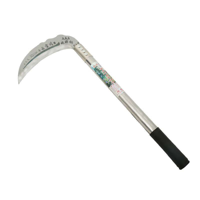 厂家直销38长不锈钢柄云贵川镰刀,割草镰刀,园林镰刀,砍柴刀等