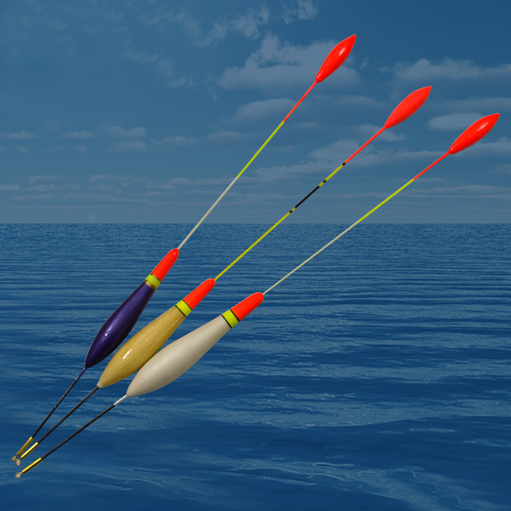 厂家特价鱼漂 巴尔衫木浮漂 枣核型浮标 义乌渔具垂钓用品批发