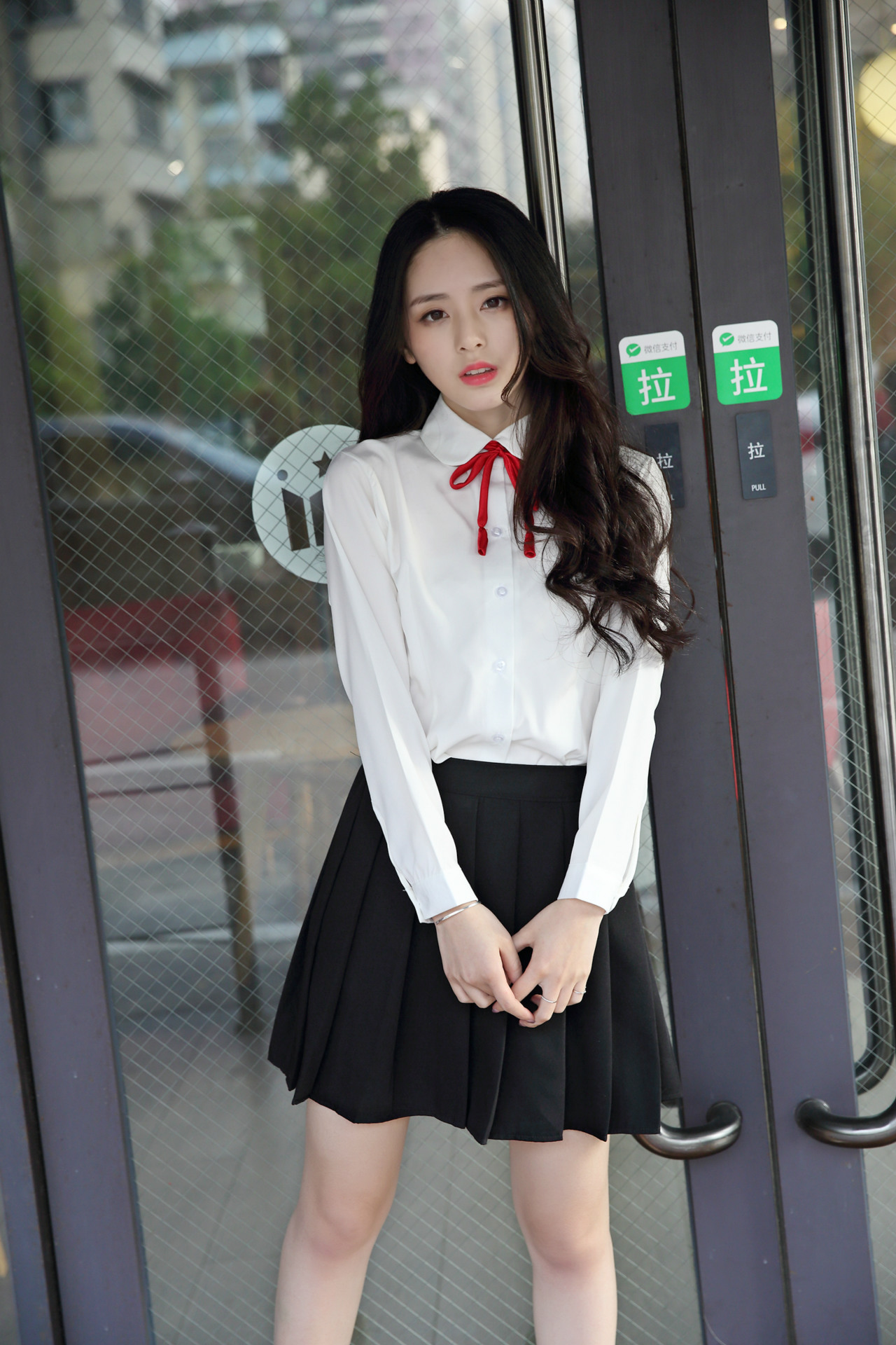 日系学生森女日韩班服校服套装jk制服百褶裙学院风长袖水手服