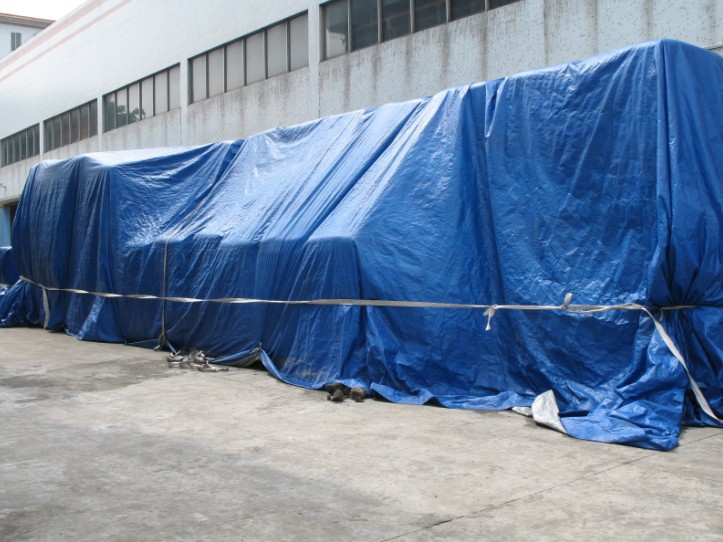 蓝色银色pe篷布编织布透明pvc篷布油布防水防火三防布加厚防雨布