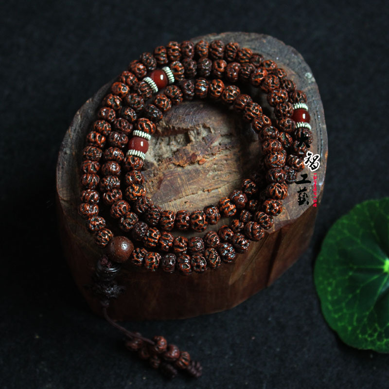 印度 小天意/如意菩提子108颗佛珠 小如意菩提手串手链 批发