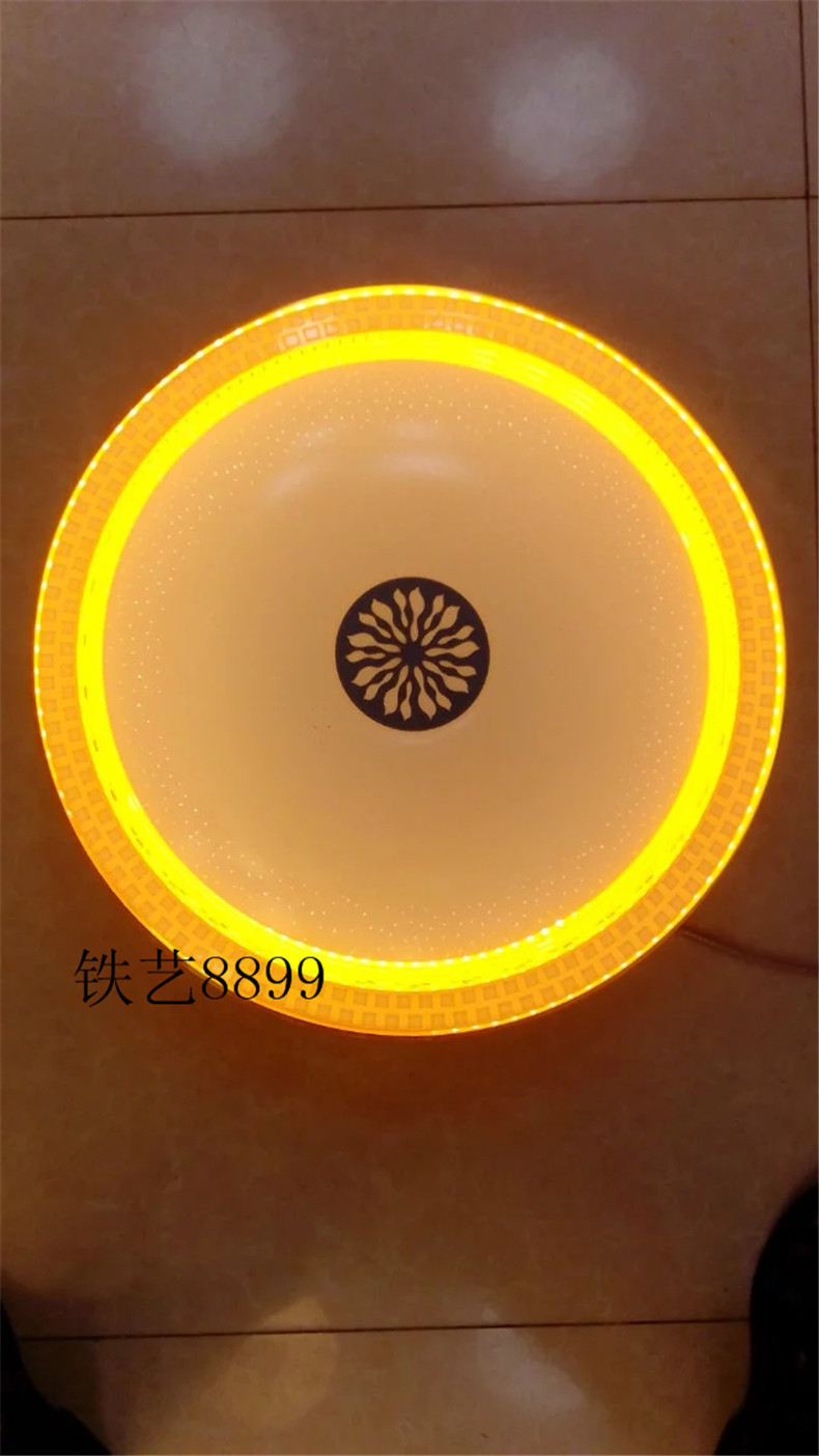 led铁艺吸顶灯双色40w中500款可定