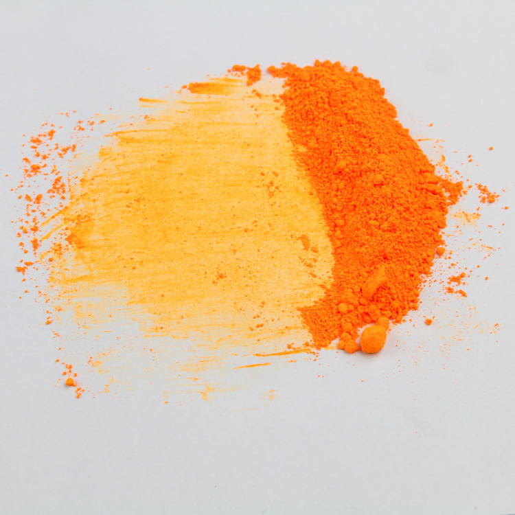 萤光橙色荧光粉荧光色粉夜光粉塑胶色粉厂家直销多色荧光粉