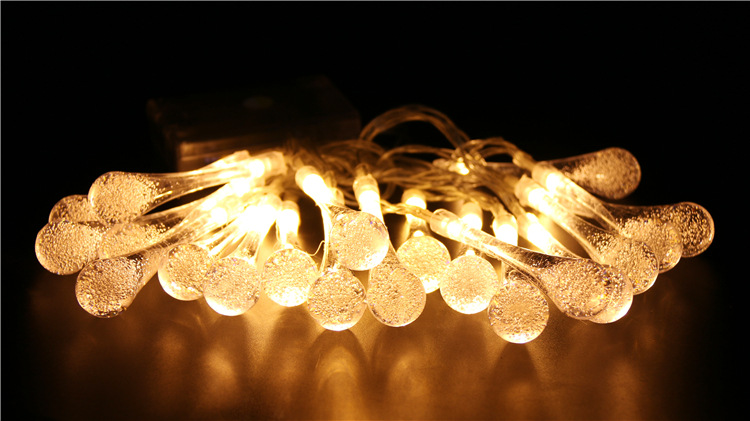 小水滴造型led灯串电池盒圣诞led灯串