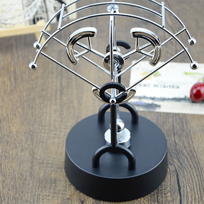 Metal Chaos Swing Ball Wiggler Creative Science and Education Instrument Parachute Fan-Shaped Permanent Motion Instrument Home Decorative Crafts