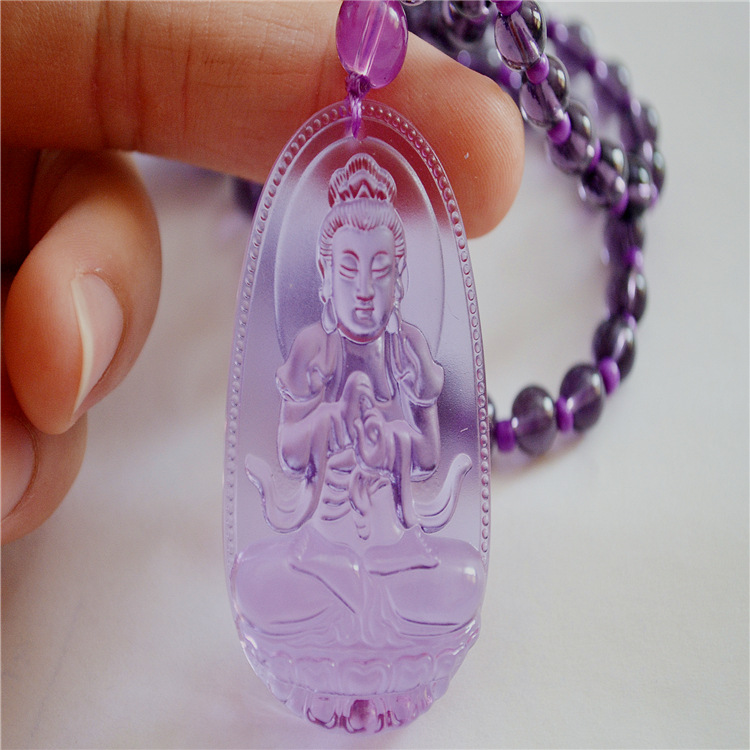 厂价直销黑曜石八大守护神 紫水晶十二生肖八大本命佛 饰品批发